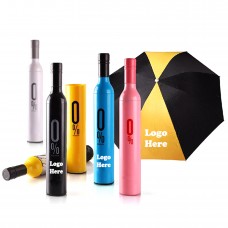 Wine Bottle Case Folding Umbrella 