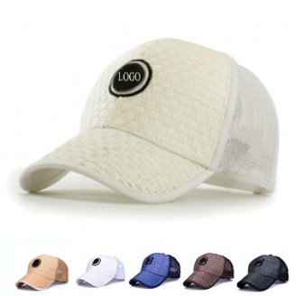 Straw Front Visor Sandwich Cap Straw Front Visor Sandwich Cap