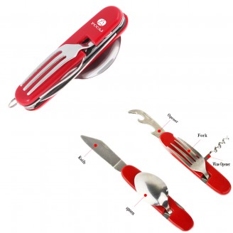 6-in-1 Multifunctional Tableware Stainless Steel 6-in-1 Multifunctional Tableware Stainless Steel