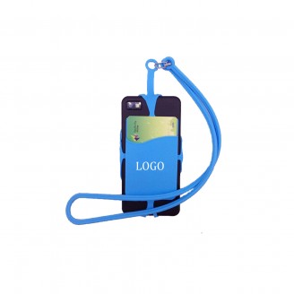 Universal Silicone Phone Case Cover Holder Sling Necklace Strap 