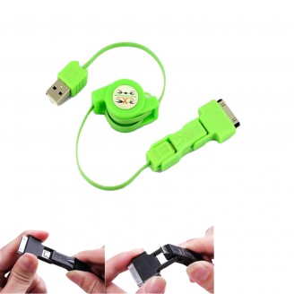 3 in 1 Retrackable USB cable