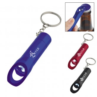 Led Flashlight Bottle Opener Keychain