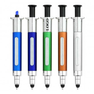Syringe Stylus Pen With Highlighter Syringe Stylus Pen With Highlighter
