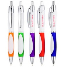 Curved Barrel Ballpoint Pen with window Grip Curved Barrel Ballpoint Pen with window Grip
