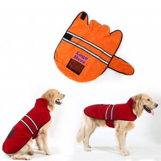 Reflective  Quilted Jacket for Dogs, Dog Coat, Dog Reflective Cloak 