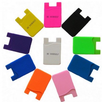 Silicon SmartPhone Wallet With Micro Fiber Silicon SmartPhone Wallet With Micro Fiber