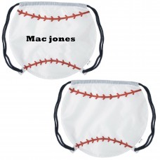 Baseball Drawstring Backpack Baseball Drawstring Backpack