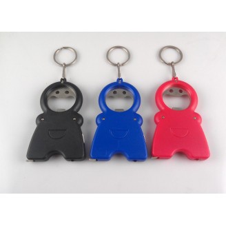 Bottle Opener With Rule And LED Flashlight Keychain Bottle Opener With Rule And LED Flashlight Keychain