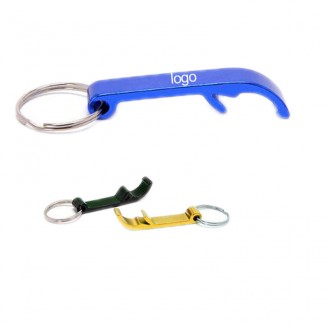 Aluminum Bottle Opener With Key Ring