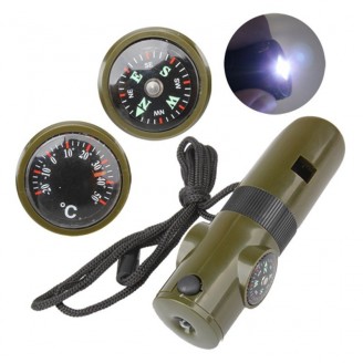 Outdoor 7 in 1 Multifunction Emergency Whistle Outdoor 7 in 1 Multifunction Emergency Whistle