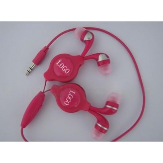 Lovers Retractable Earphone with 31.5" PU Line Lovers Retractable Earphone with 31.5" PU Line