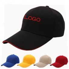 Six Panel Pure Color Unisex Cotton Baseball Caps