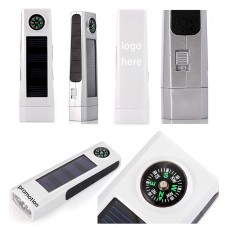 Solar Powered Flash light with compass