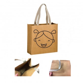 Kraft Washable Natural paper bag Kraft Washable Natural paper bag