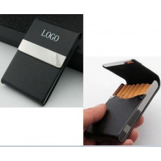 Stainless Steel+PU Cigarette Case
