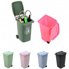 Mini desk Trash Can And Recycle Can Pen Holder