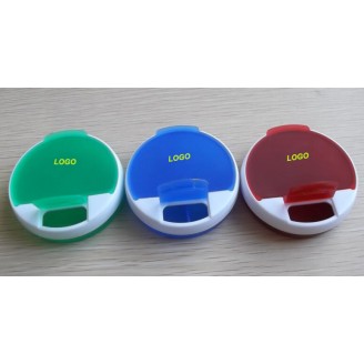 4 Slots Round Rotatable Pill/Drug Box Case Storage Dispenser Holder Organizer