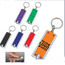 Super Bright LED Flashlight Swivel Keychain