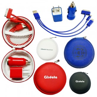 Charging Sets With Zipper Round Pouch Charging Sets With Zipper Round Pouch