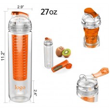 Tritan Fruit Infuser Water Bottle