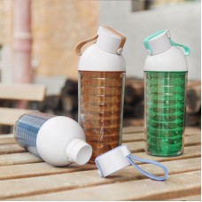 Nod shaped plastic double wall bottle Nod shaped plastic double wall bottle