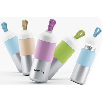 Portable stainless steel thermos