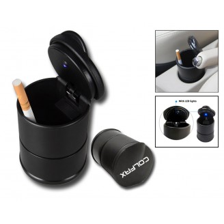 Car Cigarette Ash Holder Ashtray with Blue LED Light 