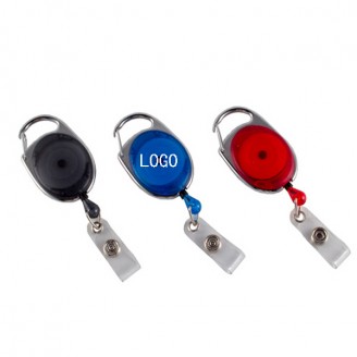 Retractable Carabiner Style Badge Reel & Badge Holder